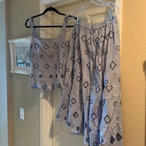Madewell Skirt and Top set
